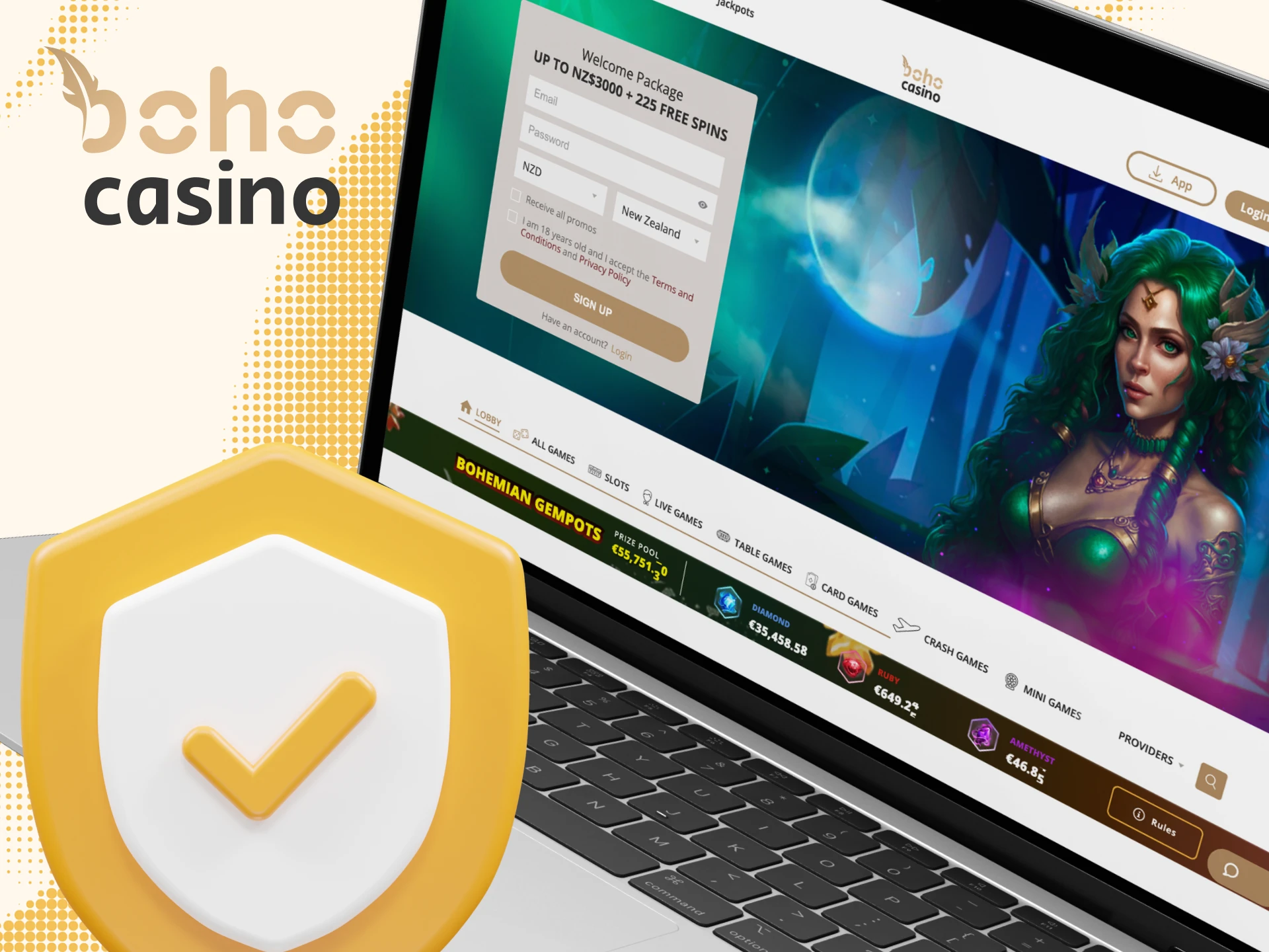 Boho Casino is licensed and regulated by Curacao Gaming Authority.