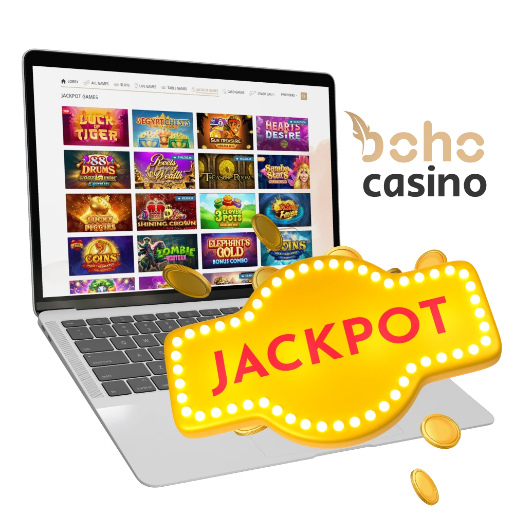 Boho Casino offers a variety of themed jackpots to suit all tastes.