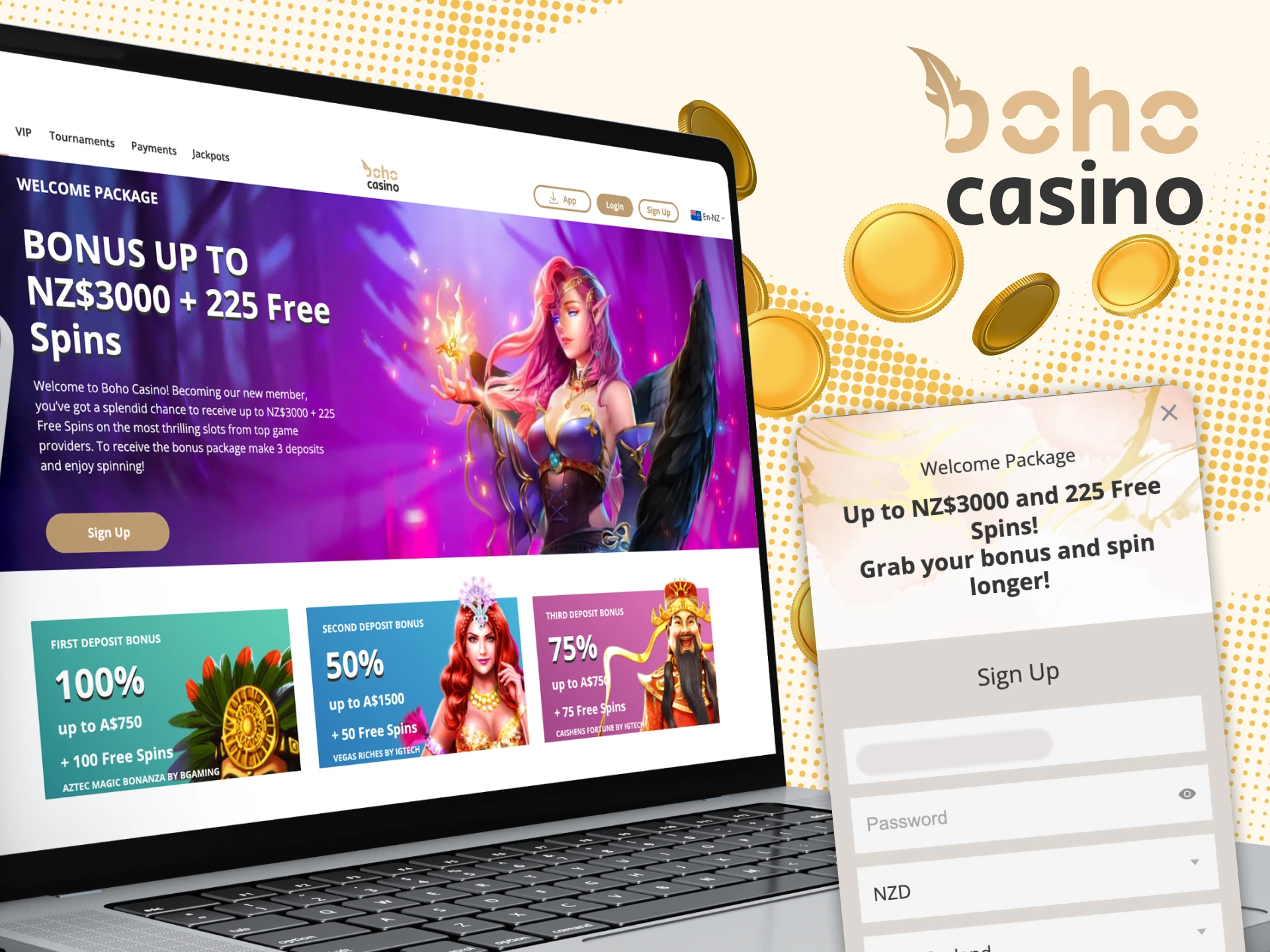 Boho Casino bonus code gives you a chance to win a much bigger prize.