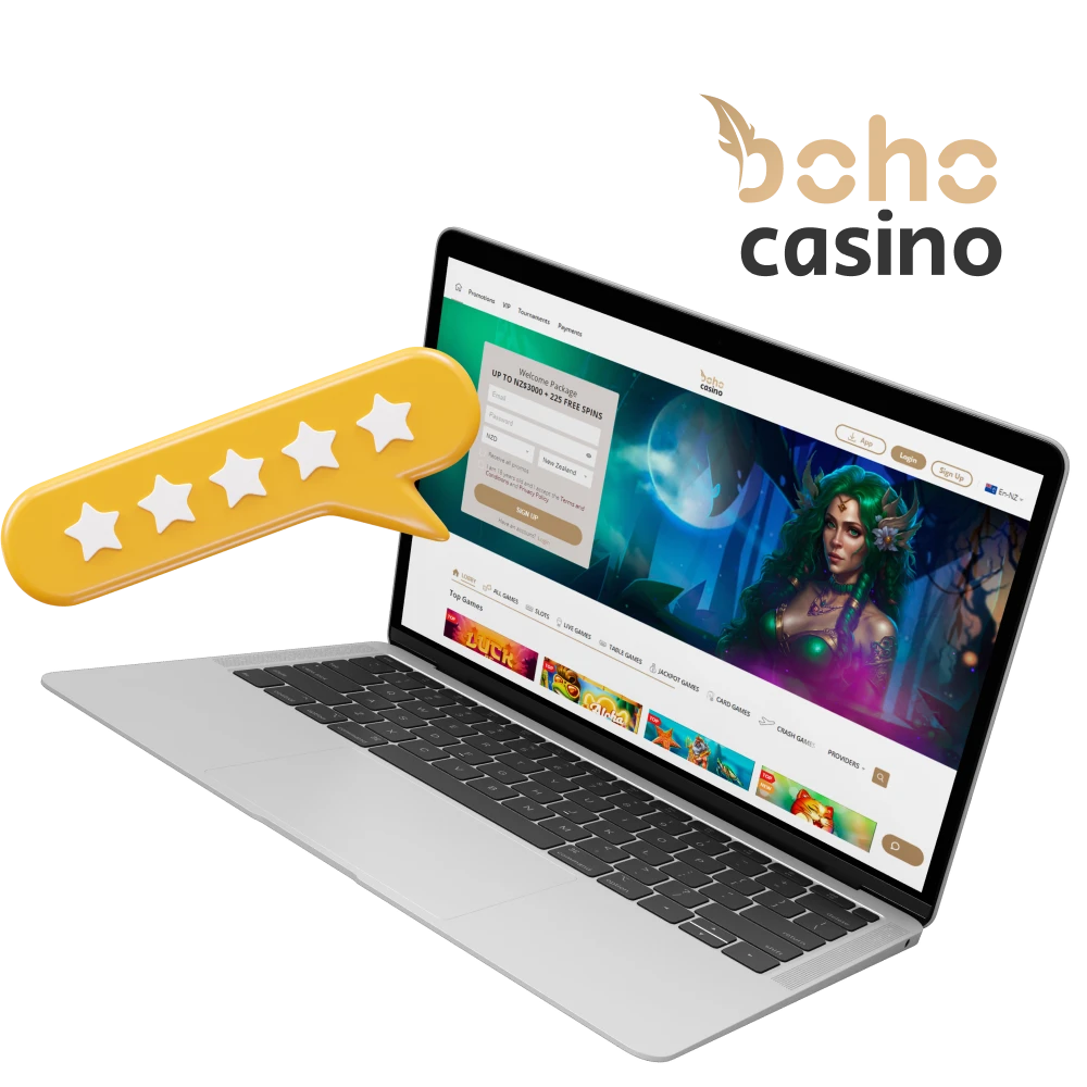 Read reviews from Boho Casino's players in New Zealand.