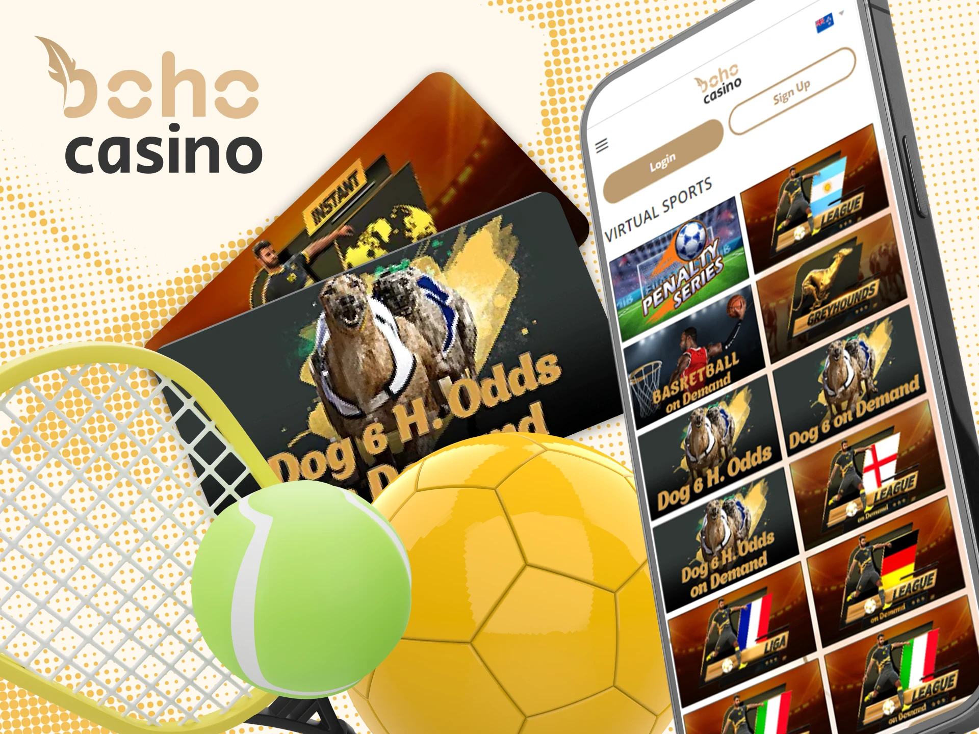 The Boho Casino app can be downloaded via the official website.