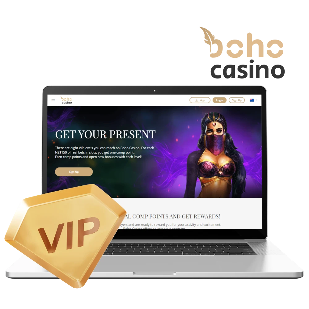 Boho Casino VIP club offers many advantages for New Zealand Players.