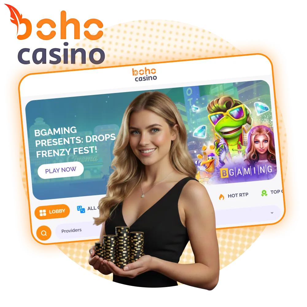 Boho Casino provides online casino games in Australia.