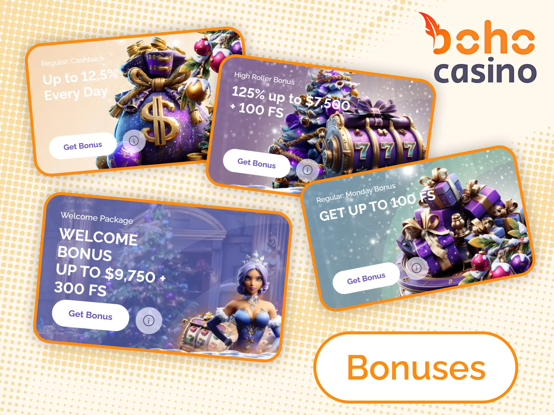 Check Boho Casino's VSports current bonuses and promotions.