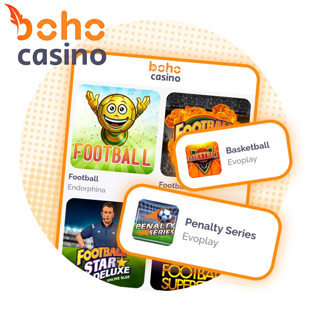 Bett on virtual sports at Boho online casino through the official website or app.
